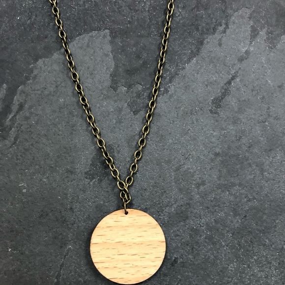 Wooden Mountains Pendant on 10” chain. - Picture 3 of 3